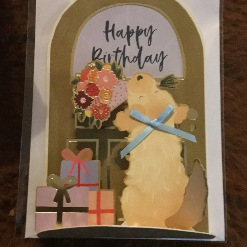 Pop up Happy Birthday Dog Greeting Card